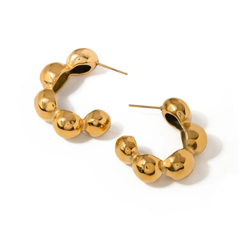 Bolitas Gold 18K ear studs