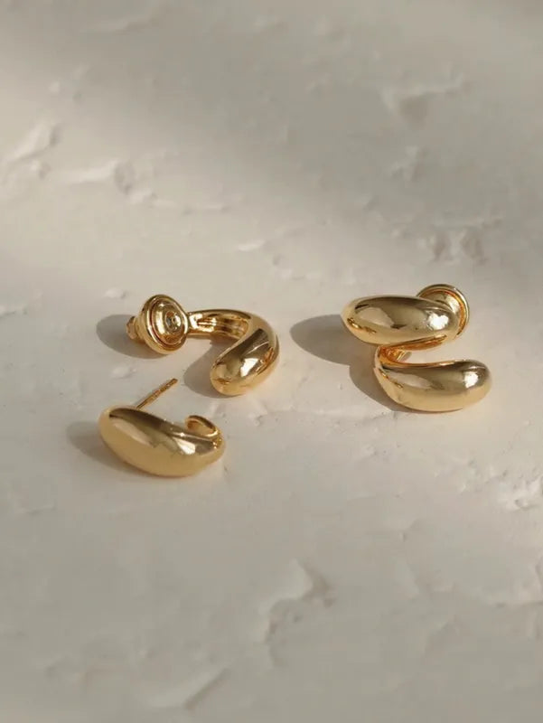 Double Goldie ear studs