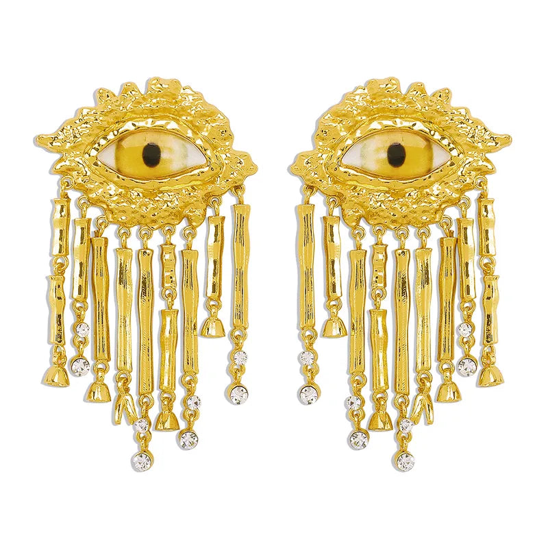 STATEMENT EVIL EYE EARRINGS