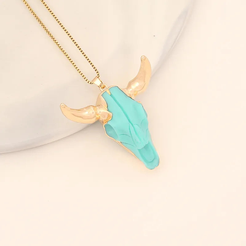 TORITO DE COLORES GOLD PLATED NECKLACE