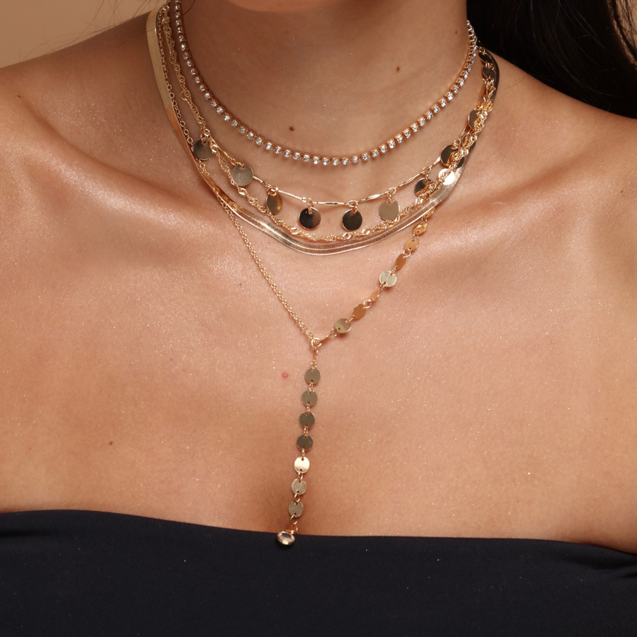 Summer Copper layered set  Necklace