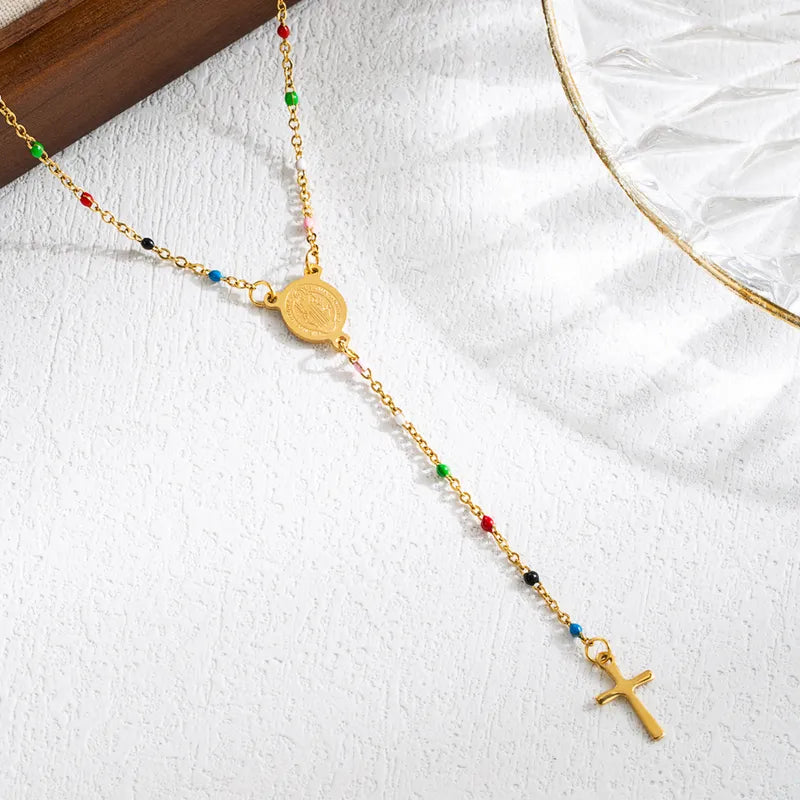 ROSARIO DE COLORES NECKLACE 18K GOLD PLATED