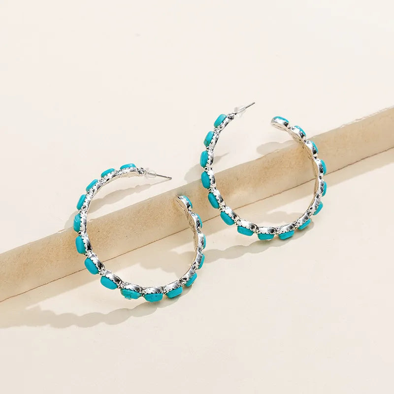 TURQUOISE HOOPS