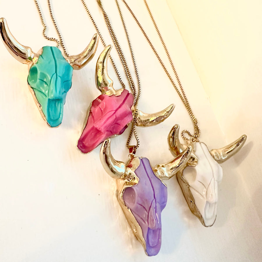 TORITO DE COLORES GOLD PLATED NECKLACE