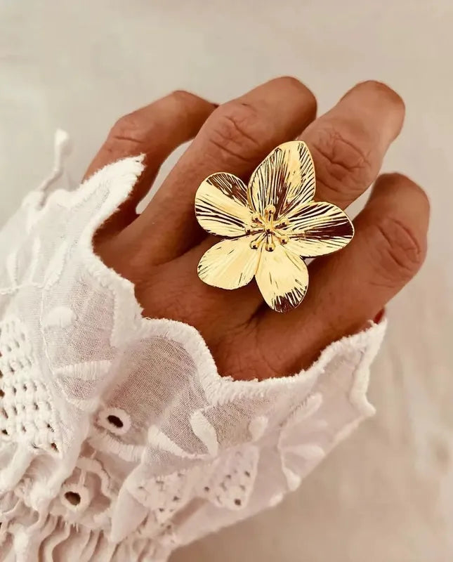 ANILLO DE FLOR | GOLD PLATED