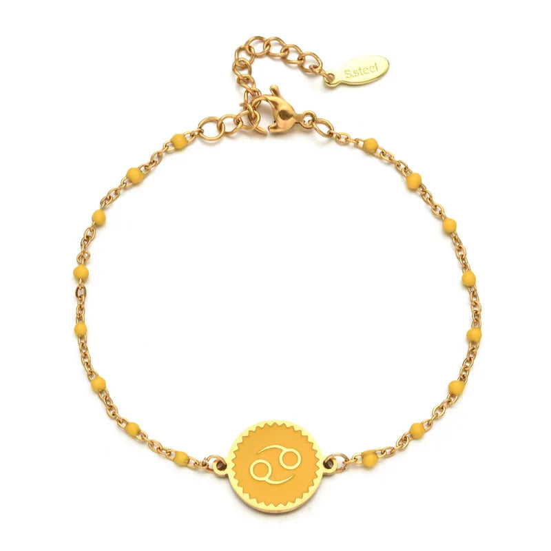 HOROSCOPO GOLD PLATED  BRACELET