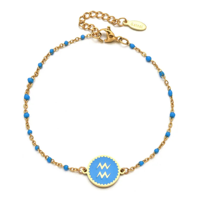 HOROSCOPO GOLD PLATED  BRACELET