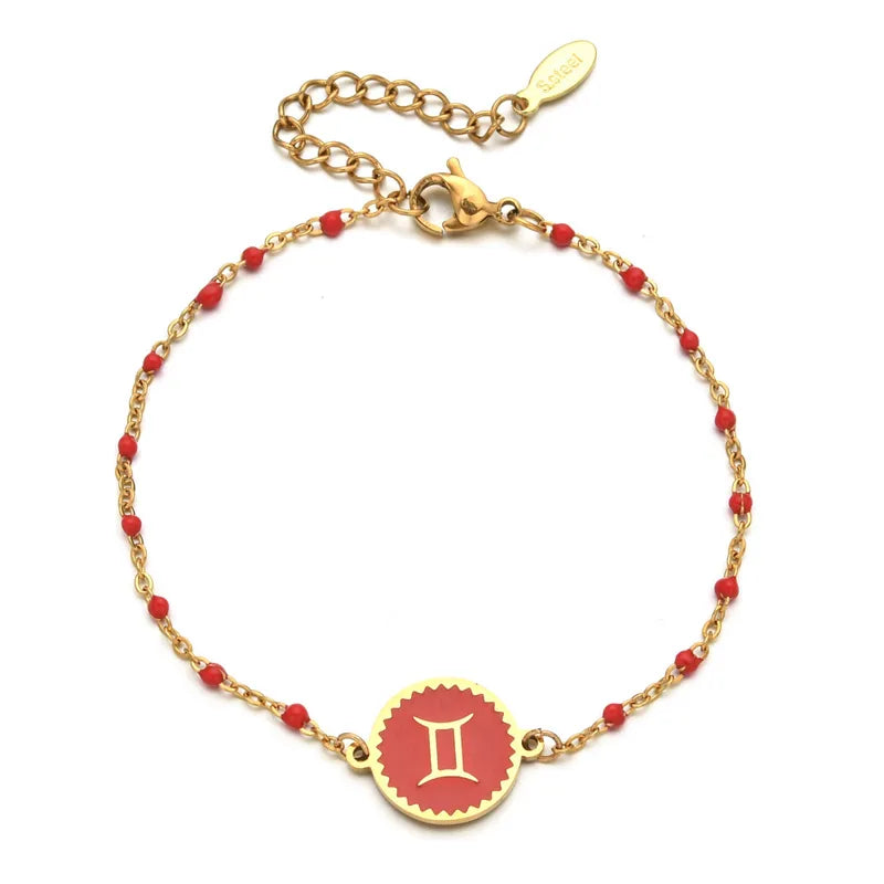 HOROSCOPO GOLD PLATED  BRACELET