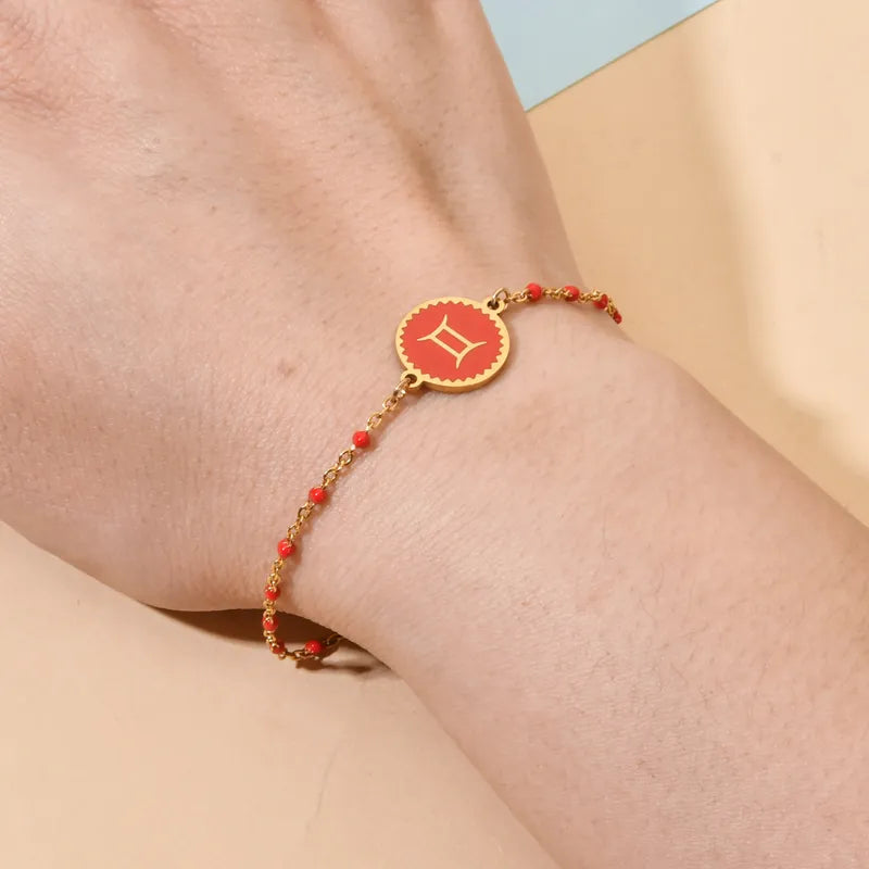 HOROSCOPO GOLD PLATED  BRACELET