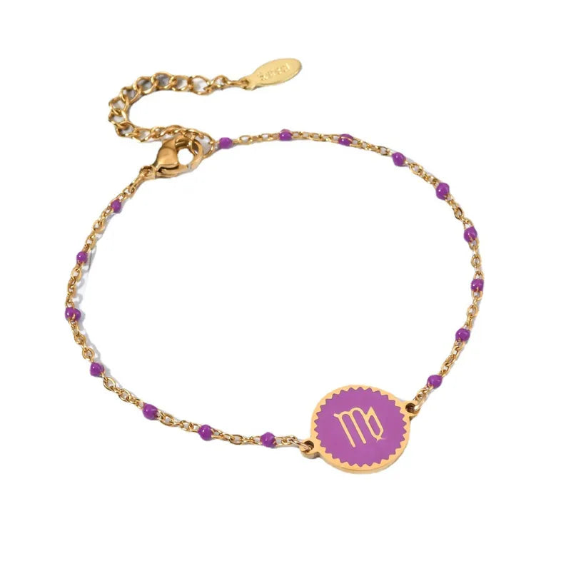 HOROSCOPO GOLD PLATED  BRACELET