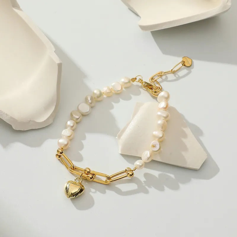 14K GOLD PLATED CORAZON BRACELET