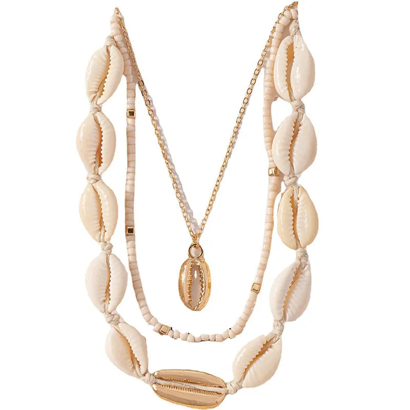 SHELL 3 PIECE NECKLACE SET