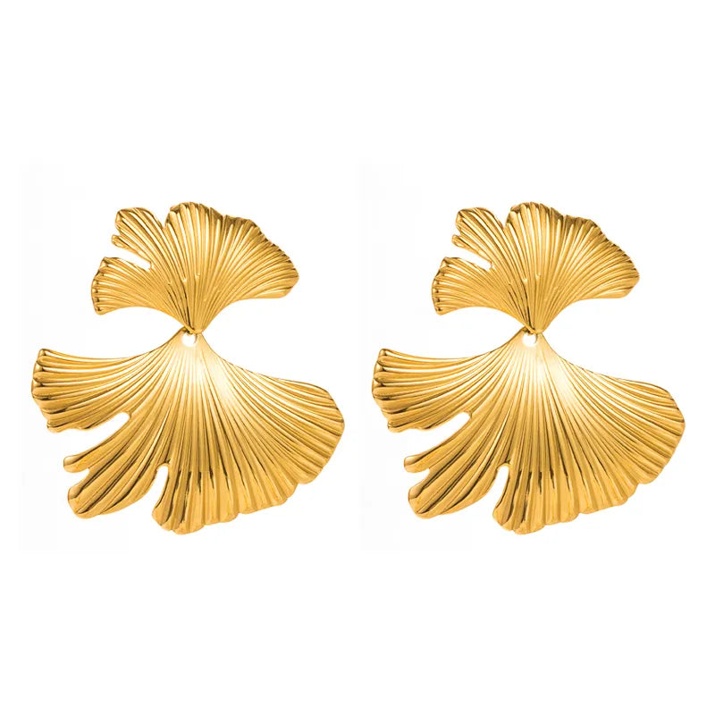 GOLD LEAF EARRINGS