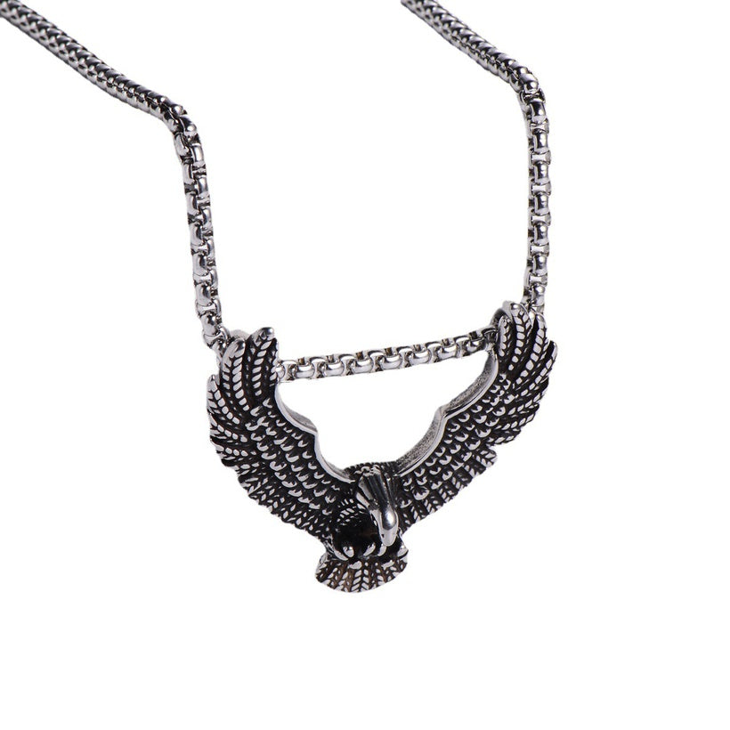 EAGLE STAINLESS STEEL NECKLACE